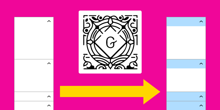 colorize gutenberg panels